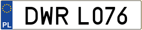 Trailer License Plate